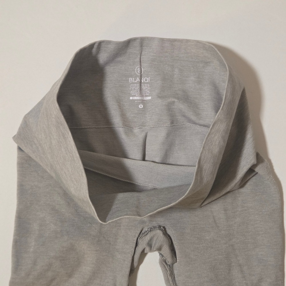 Blanqi Everyday Maternity Belly‎ Support Leggings Gray Small High Waist Seamless - Picture 6 of 9